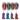 PLA Silk Dual-Color Filament,1.75mm±0.03mm(250g),Total 4 Rolls