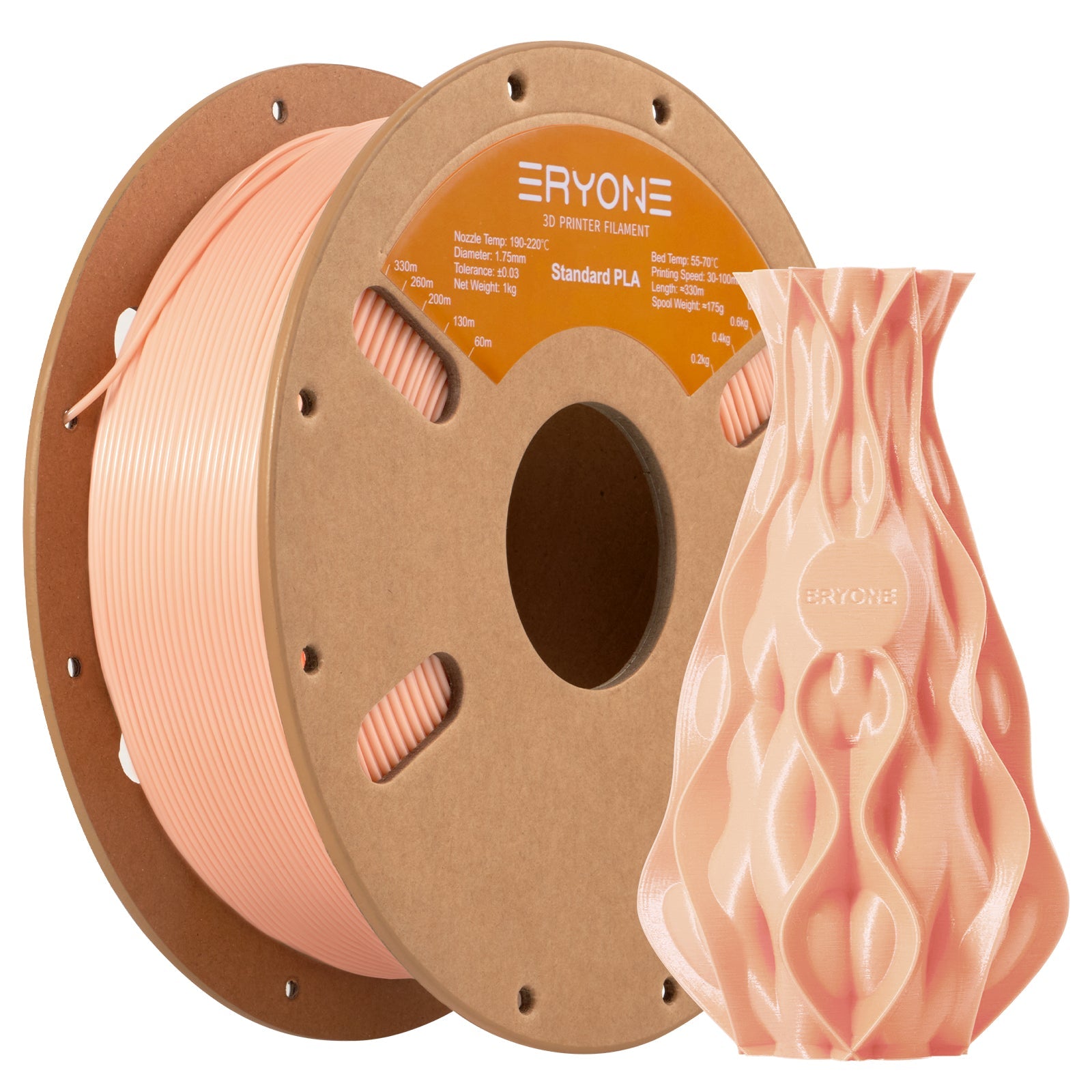 Filament pour imprimante 3D Eryone PLA 1.75mm, précision dimensionnelle +/- 0.05 mm 1kg (2.2LBS)/Pool