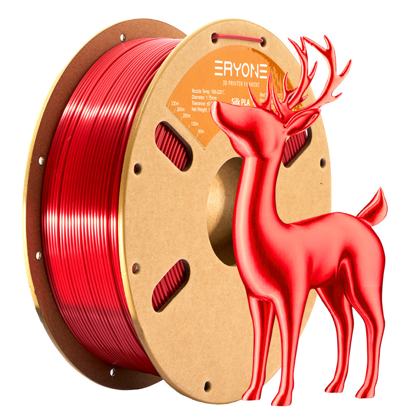 EYONE Ultra Silk PLA Filamento para Impresora 3D 1.75mm, Precisión Dimensional +/- 0.05 mm, 1kg (2.2LBS) / Carrete(más brillante y luminoso que el PLA de seda)