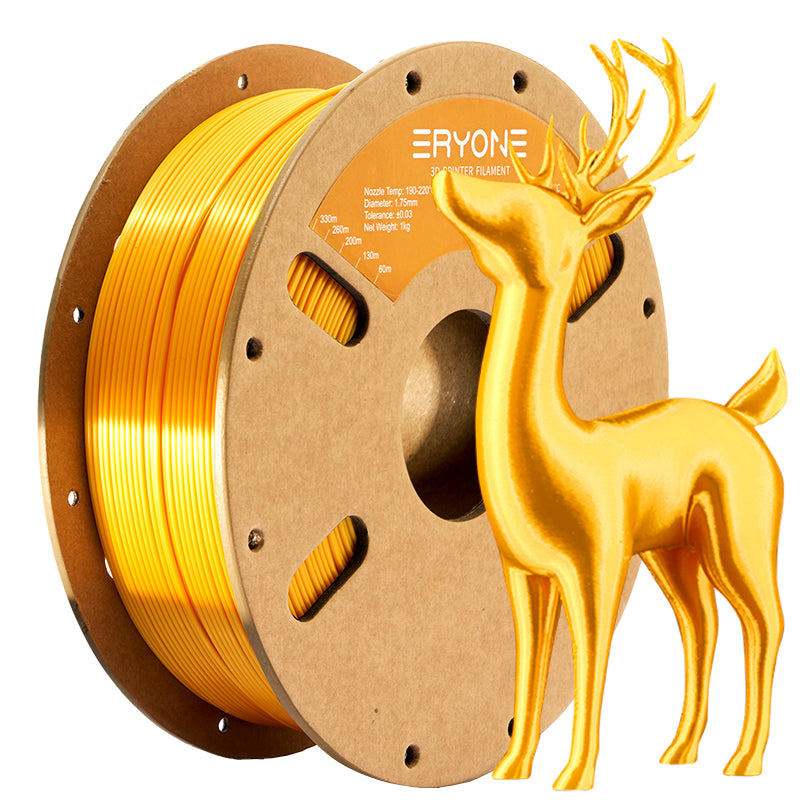 EYONE Ultra Silk PLA Filamento para Impresora 3D 1.75mm, Precisión Dimensional +/- 0.05 mm, 1kg (2.2LBS) / Carrete(más brillante y luminoso que el PLA de seda)