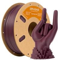 PETG  y fibra de carbono PETG Filamento- 1,75 mm ± 0,03 mm (1 kg) - Carbon fibre - Purple red