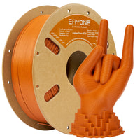 PETG  y fibra de carbono PETG Filamento- 1,75 mm ± 0,03 mm (1 kg) - Carbon fiber - Orange