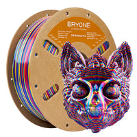 PLA Silk Triple-Color Filament - 1.75mm±0.03mm (1kg) - 1KG / Twisted Rainbow-Psychedelic-Red&Yellow&Blue