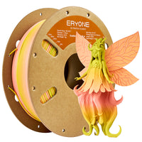 PLA Matte Gradient Dual-Color Filament - 1.75mm±0.03mm (1kg) - Gradient - Pink & Yellow Green
