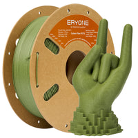 PETG  y fibra de carbono PETG Filamento- 1,75 mm ± 0,03 mm (1 kg) - Carbon fiber - Grass green