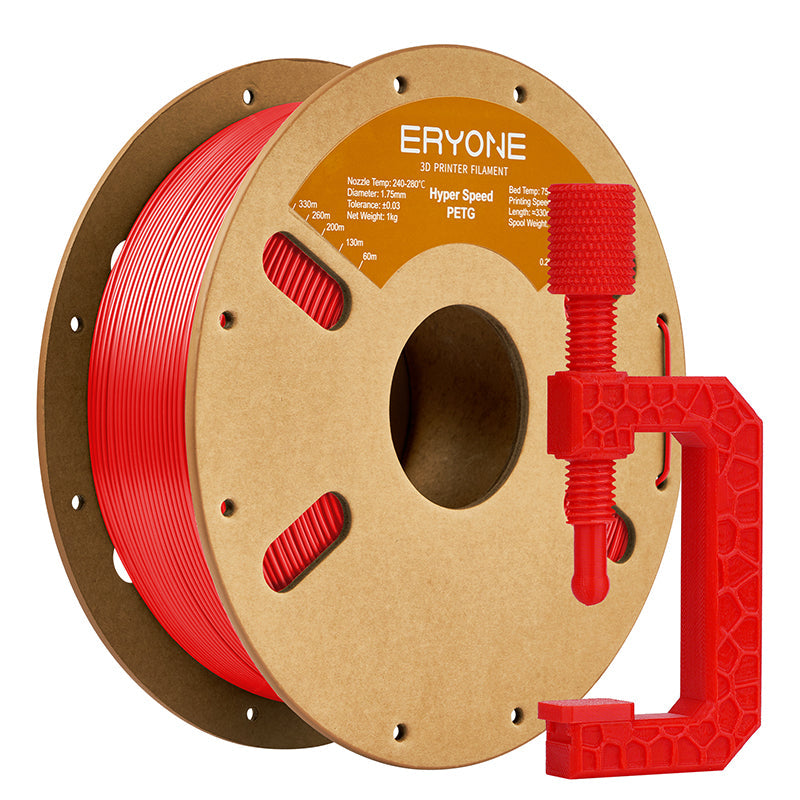 Filamento PETG ERYONE de 1,75 mm ±0,03 mm para impresoras 3D, 1 kg (2,2 lb) por bobina