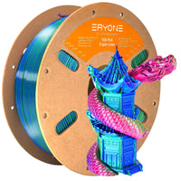 PLA Silk Triple-Color Filament - 1.75mm±0.03mm (1kg) - 1KG / RED&BLUE&GREEN