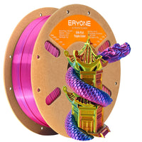 PLA Silk Triple-Color Filament - 1.75mm±0.03mm (1kg) - 1KG / RED&YELLOW&BLUE