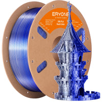 PLA Silk High-Speed Dual-Color Filament - 1.75mm±0.03mm (1kg) - High Speed-Midnight Blue&Silver