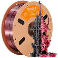 PLA Silk Dual-Color Filament - 1.75mm±0.03mm (1kg) - Black&Red