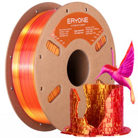 PLA Silk High-Speed Triple-Color Filament - 1.75mm±0.03mm (1kg) - High Speed-Red&Purple&Gold