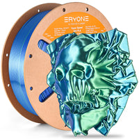 PLA Silk High-Speed Dual-Color Filament - 1.75mm±0.03mm (1kg) - High Speed-Blue&Green