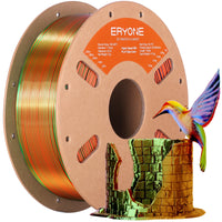 PLA Silk High-Speed Triple-Color Filament - 1.75mm±0.03mm (1kg) - High Speed-Orange&Blue&Green
