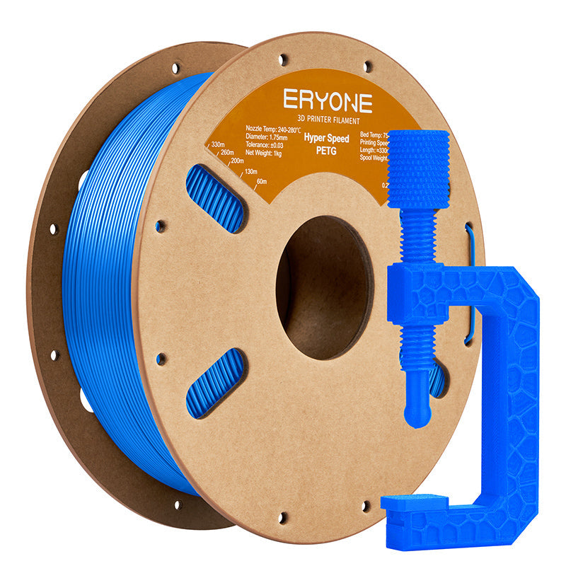 Filamento PETG ERYONE de 1,75 mm ±0,03 mm para impresoras 3D, 1 kg (2,2 lb) por bobina