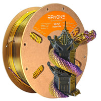 PLA Silk Triple-Color Filament - 1.75mm±0.03mm (1kg) - 1KG / Black&Gold&Purple