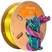 PLA Silk Triple-Color Filament - 1.75mm±0.03mm (1kg) - 1KG / Dark green&Purple&Yellow