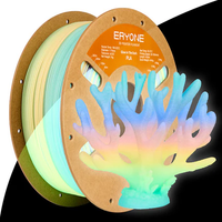 PLA  Glow Green in The Dark Filament - 1.75mm±0.03mm (1kg) - Luminous Neon Rainbow