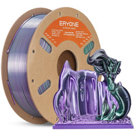 PLA Silk High-Speed Quadruple Filament - 1.75mm±0.03mm (1kg) - Royal Essence (Black & Purple & Silver & Dark Green)