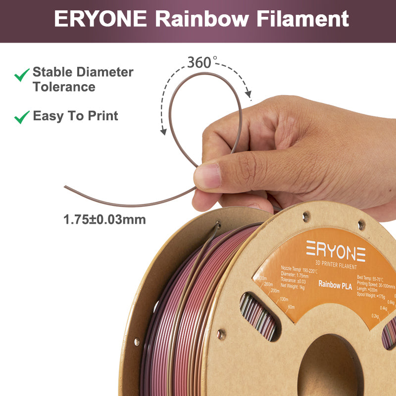 ERYONE STEAMPUNK RAINBOW PLA FILAMENT