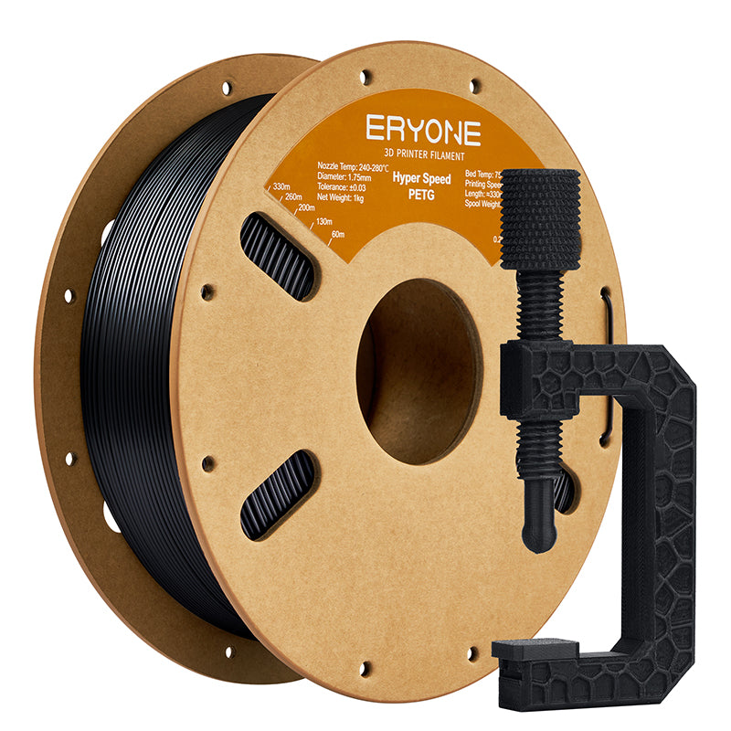 Filamento PETG ERYONE de 1,75 mm ±0,03 mm para impresoras 3D, 1 kg (2,2 lb) por bobina