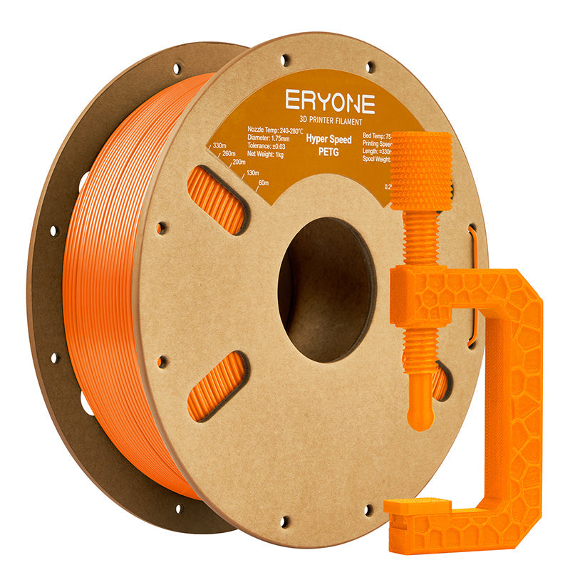 Filamento PETG ERYONE de 1,75 mm ±0,03 mm para impresoras 3D, 1 kg (2,2 lb) por bobina