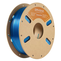 PETG  y fibra de carbono PETG Filamento- 1,75 mm ± 0,03 mm (1 kg) - Transparent blue