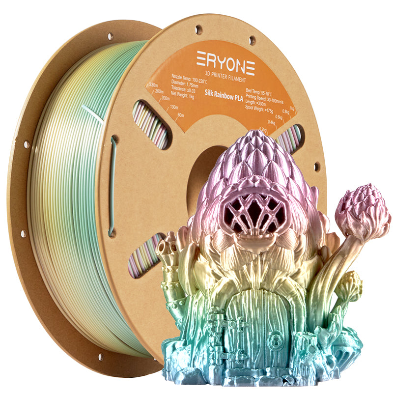 ERYONE 1.75mm 1kg/2.2lbs CLASSICAL RAINBOW PLA FILAMENT