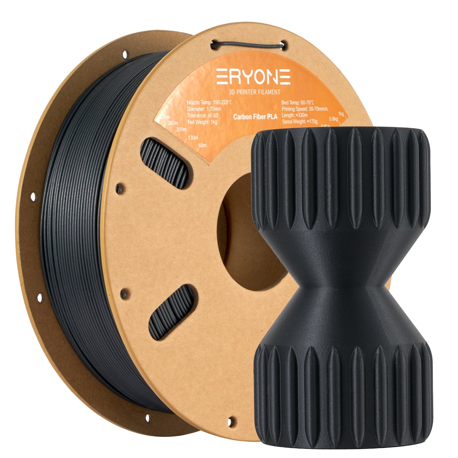Filament pour imprimante 3D Eryone PLA 1.75mm, précision dimensionnelle +/- 0.05 mm 1kg (2.2LBS)/Pool