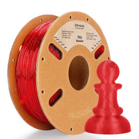 TPU Filament - 1.75mm±0.03mm (0.5kg & 1kg) - TRANSPARENT Red-1kg