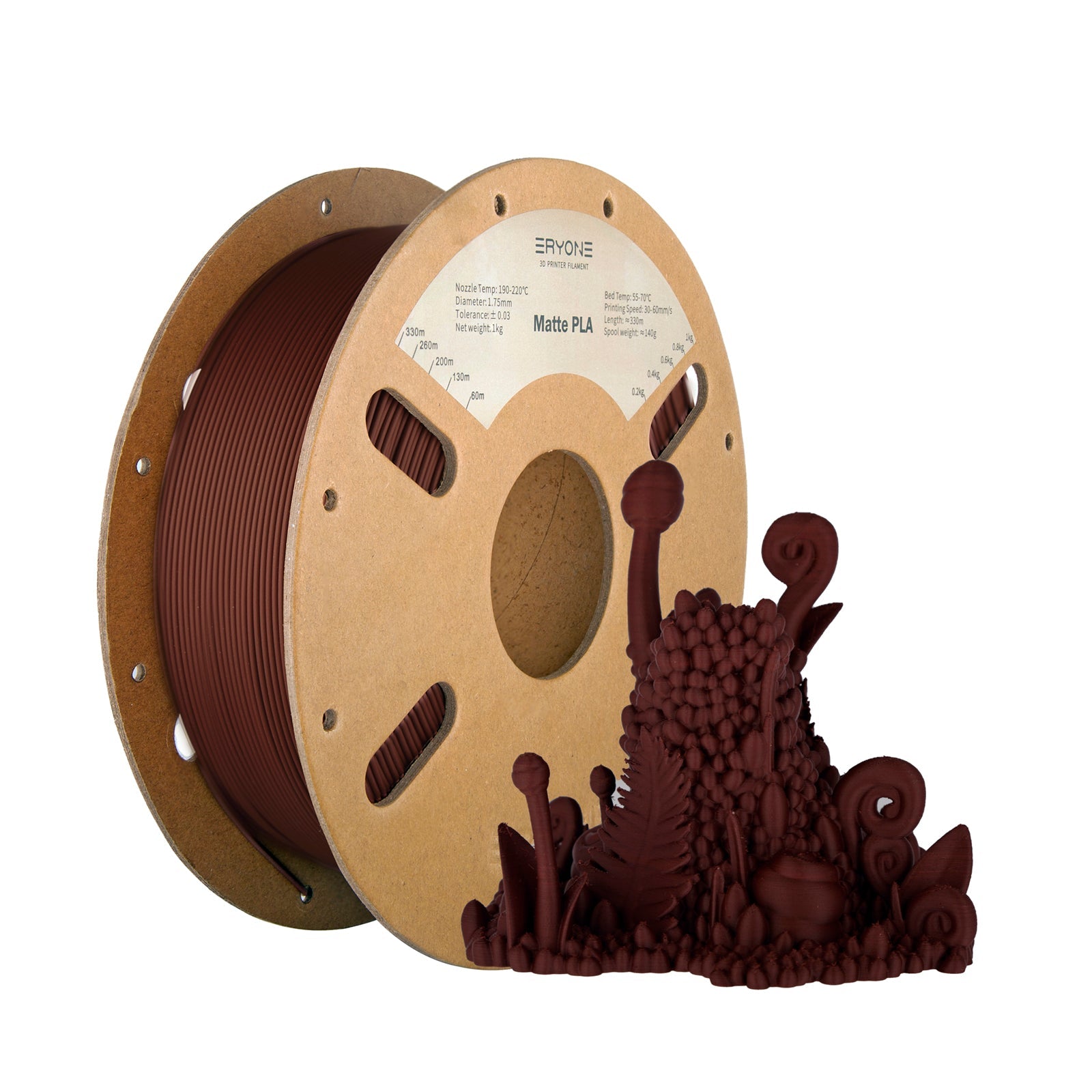 ERYONE Matte PLA Filament, 1.75mm Filament für 3D Drucker, 1KG(2.2LBS)/ Spule