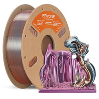 PLA Silk High-Speed Quadruple Filament - 1.75mm±0.03mm (1kg) - Emerald Athens (Silver & Rose Gold & Emerald Green & Wine Red)