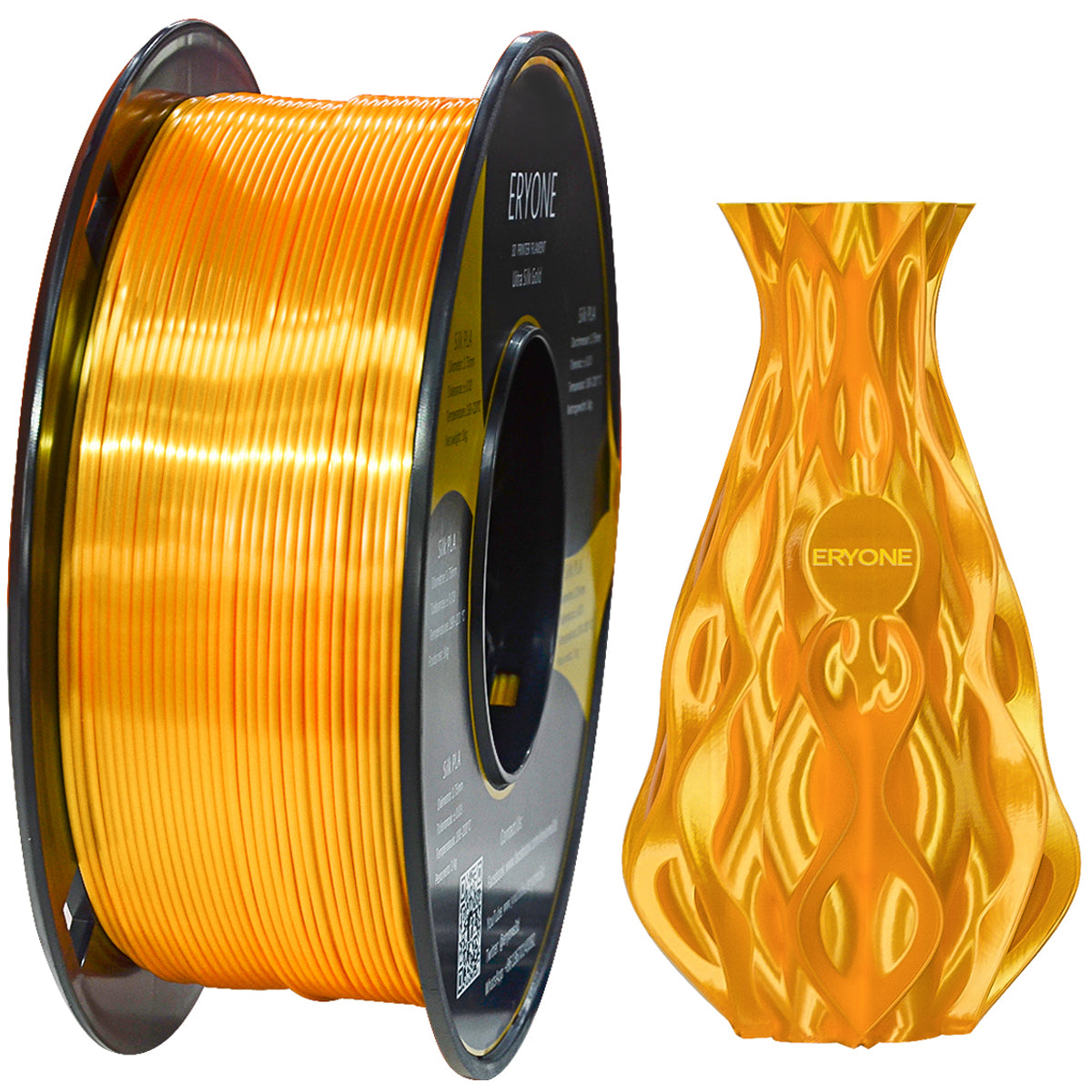 EYONE Ultra Silk PLA Filamento para Impresora 3D 1.75mm, Precisión Dimensional +/- 0.05 mm, 1kg (2.2LBS) / Carrete(más brillante y luminoso que el PLA de seda)