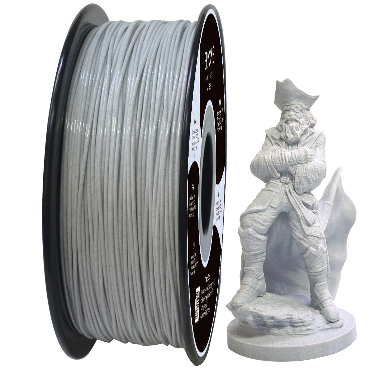 ERYONE Marble PLA Filament 1.75mm, Filamento de impresión 3D PLA para impresora/pluma 3D FDM, 1kg 1 carrete